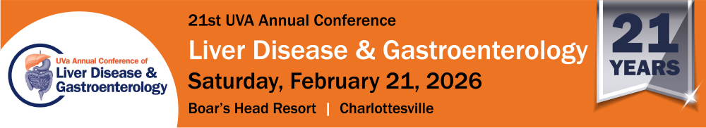 SAVE THE DATE: 2026 UVA Annual Conference of Liver Disease and Gastroenterology Banner
