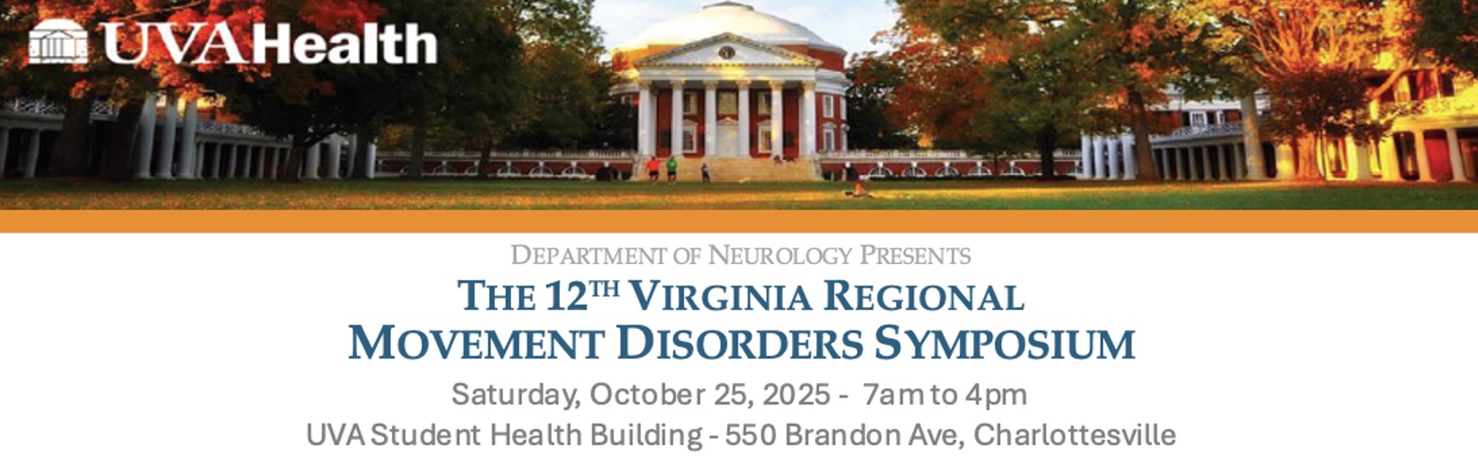 2025 12th Virginia Regional Movement Disorders Symposium Banner